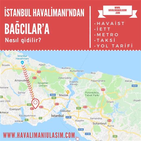 bağcılar istanbul havalimanı kaç km